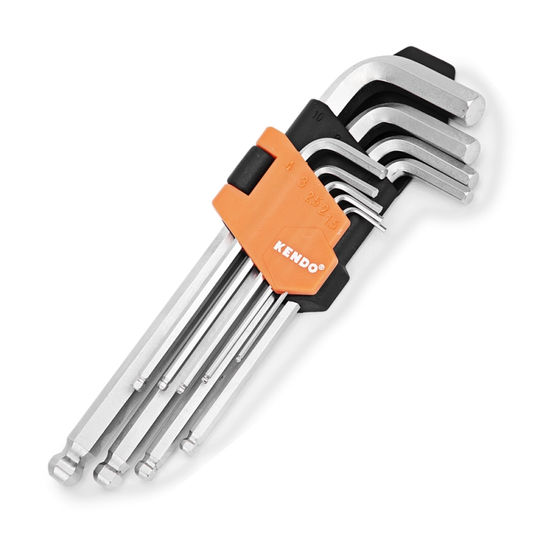 Llave Allen Kendo Cromada Pta. Redonda Jgo. 9 Piezas # 20736